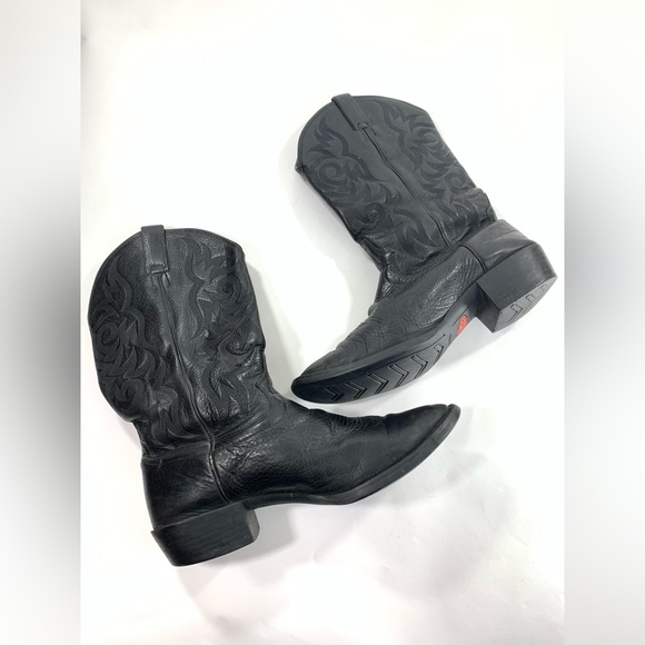 Justin Stampede Men’s Size 10 EE Black Leather Boots - Picture 7 of 11